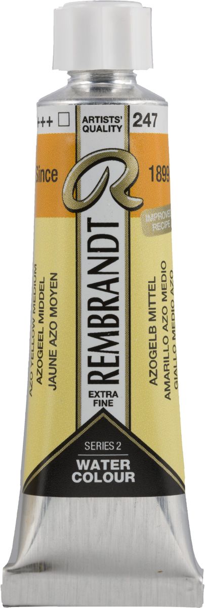 Rembrandt Water Colour Tube 10ml | Azo Yellow Medium (247)